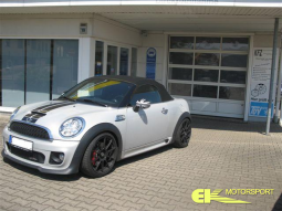 Mini Roadster Cabrio mit Gewindefahrwerk Bilstein B16 und 18 Zöller Alu -Sparco